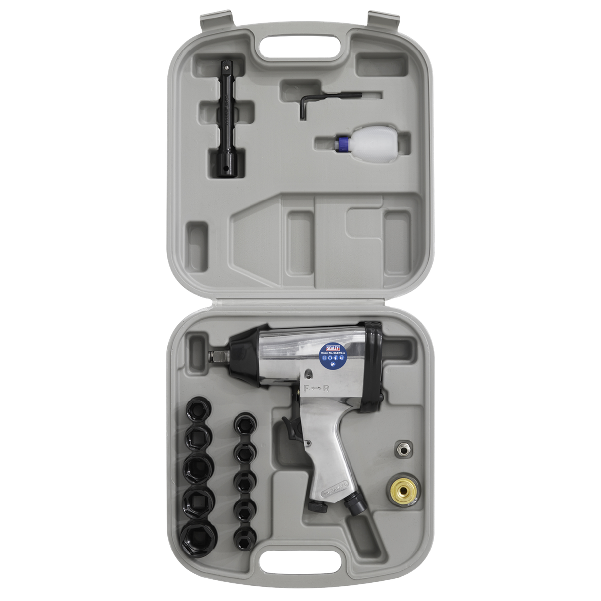 Air Impact Wrench Kit with Sockets 1/2" Square Drive