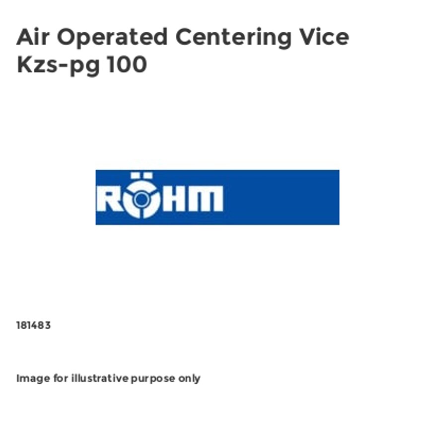 Air Operated Centering Vice Kzs-pg 100