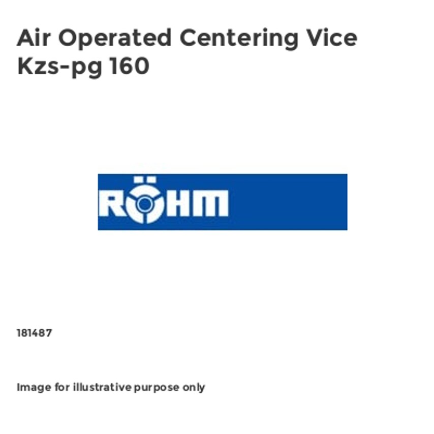 Air Operated Centering Vice Kzs-pg 160