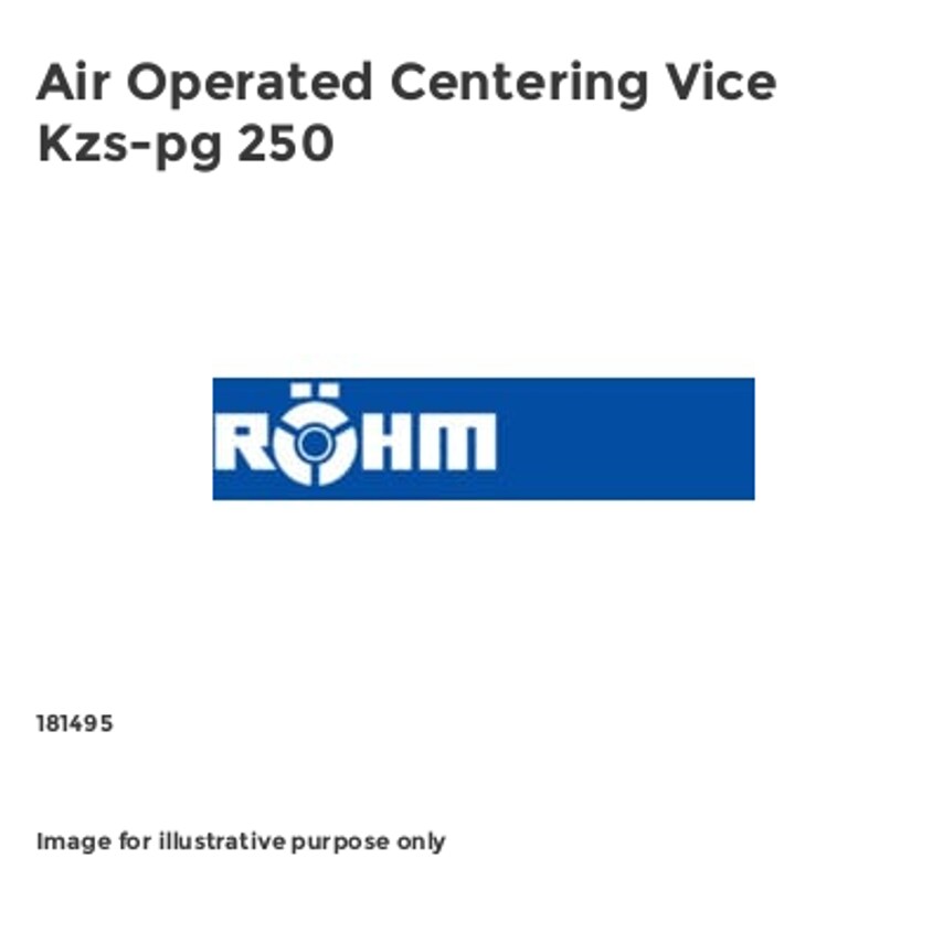 Air Operated Centering Vice Kzs-pg 250