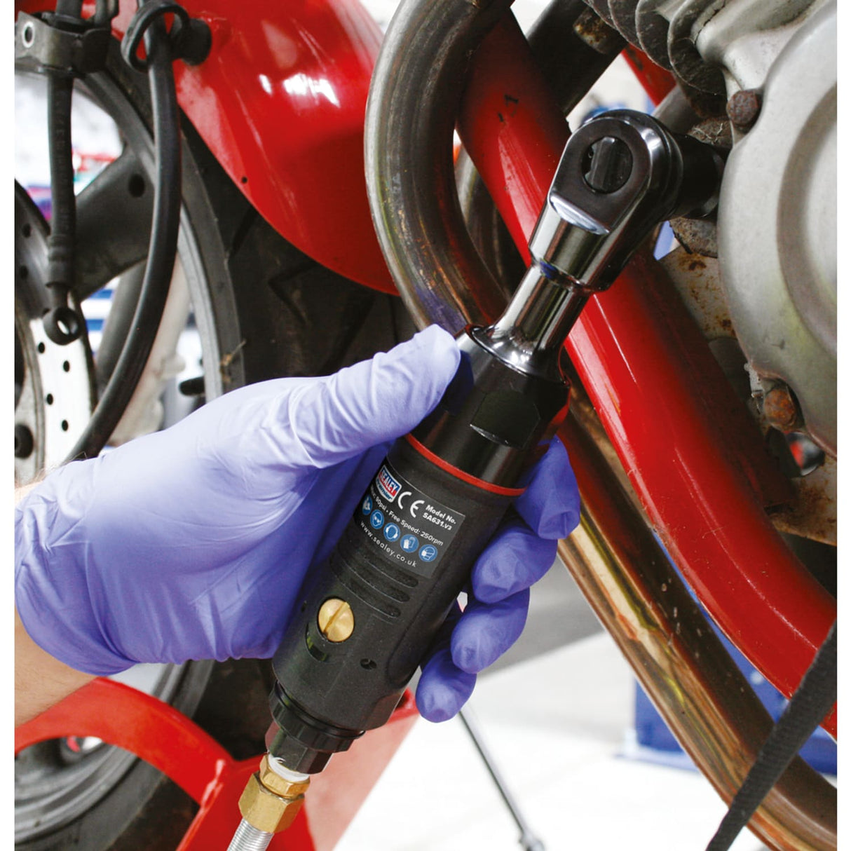 Air Ratchet Wrench Mini 1/4" Square Drive Premier