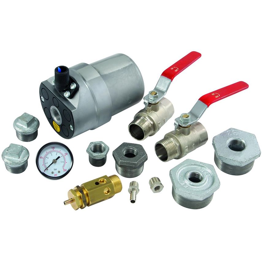 Air Receiver Kit Vertical Galvanised 500LTR - AVK-500G