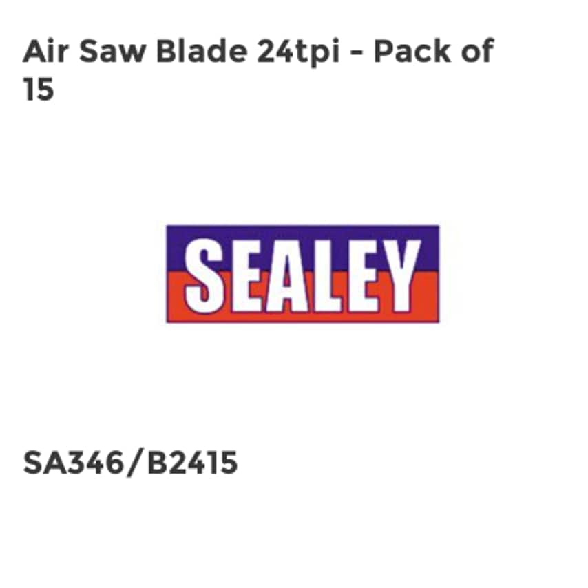 Air Saw Blade 24tpi - Pack of 15