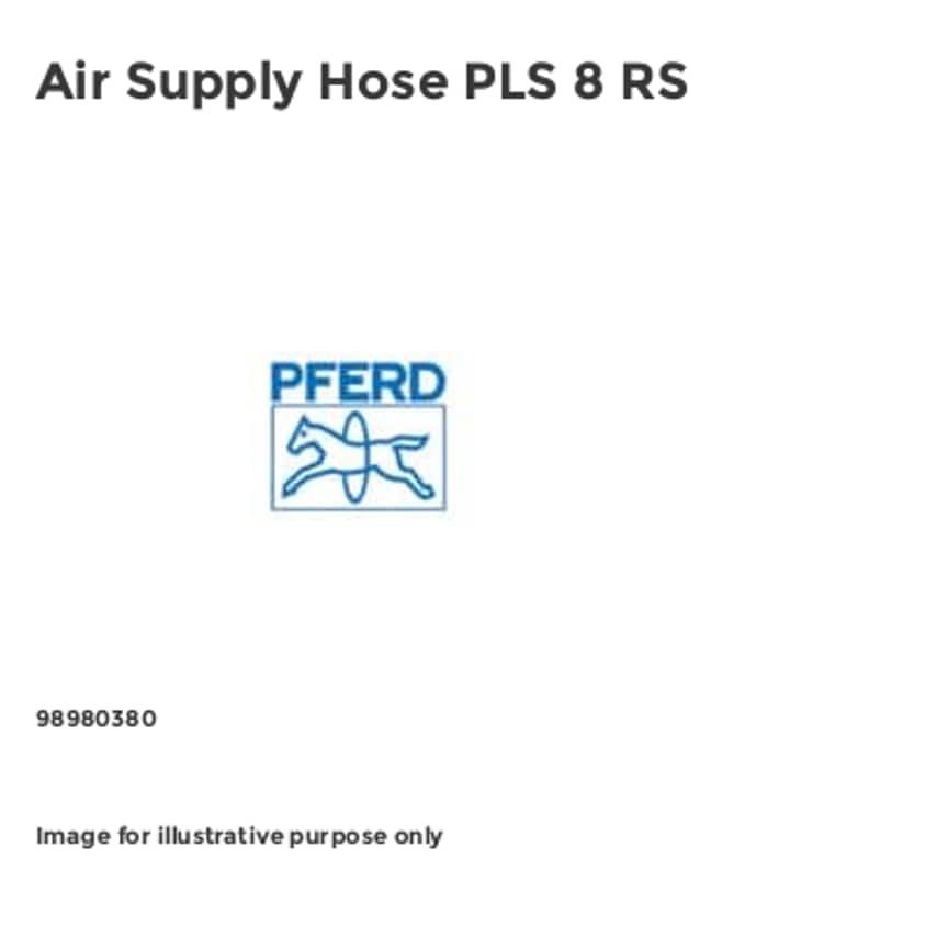 Air Supply Hose PLS 8 RS