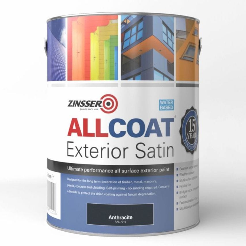 AllCoat Exterior Anthracite 1 litre ZINACEAN1L