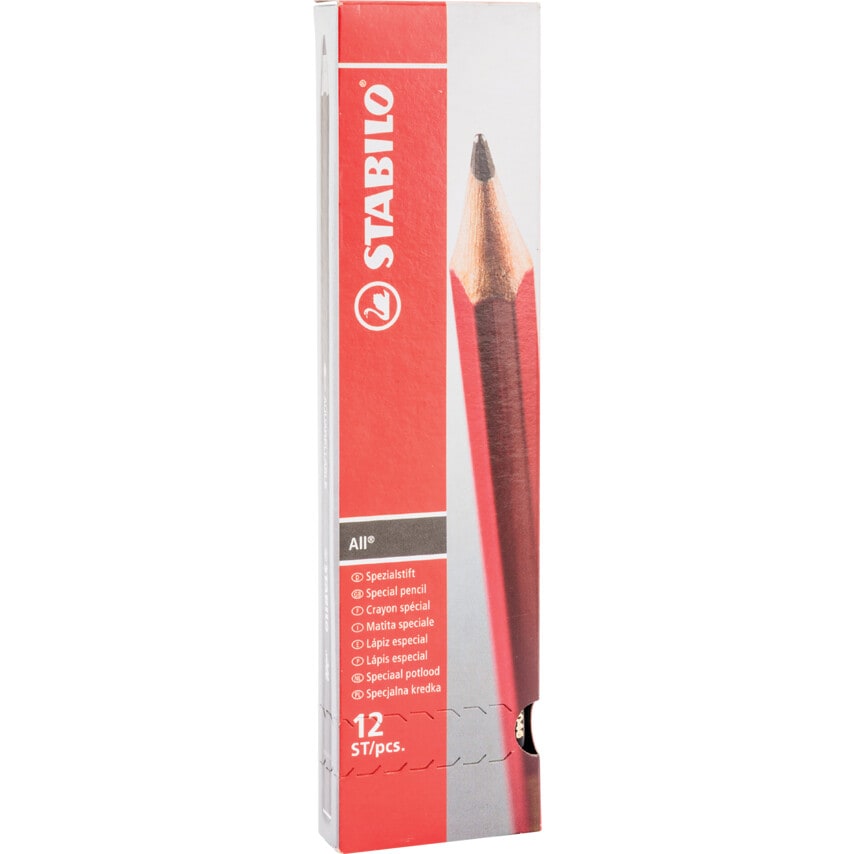 All 8046 Black Chinagraph Pencils Pack of 12