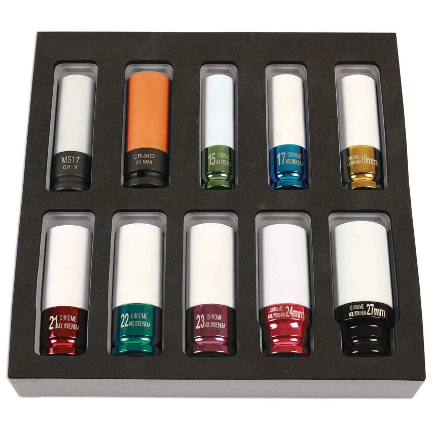 Alloy Wheel Nut Master Kit 1/2"D 10pc