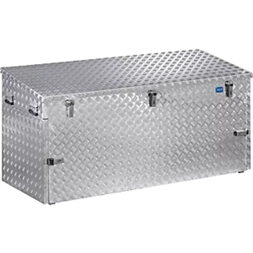Aluminium Chequer Plate Transport Case, With Gas Pressure Spring, Capacity 883 L