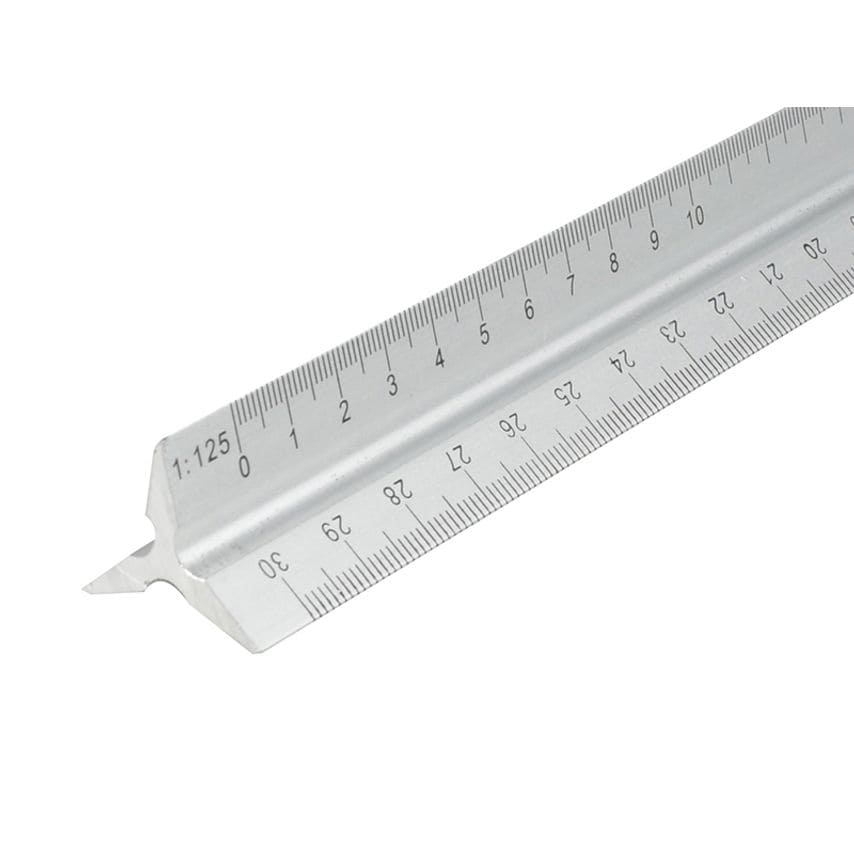 Aluminium Triangle Scale Rule 300mm FAIRULETRI