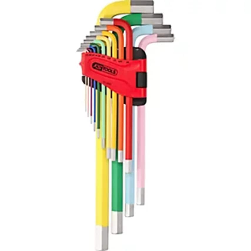 Angle Key Wrench Set Extra Long Hexagon Socket Inch As Unit 14 Parts