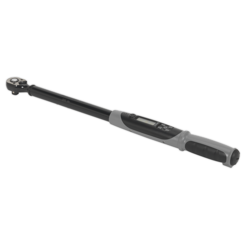 Angle Torque Wrench Digital 1/2" Square Drive 20-200nm (14.7-147.5LB.FT) Black Series