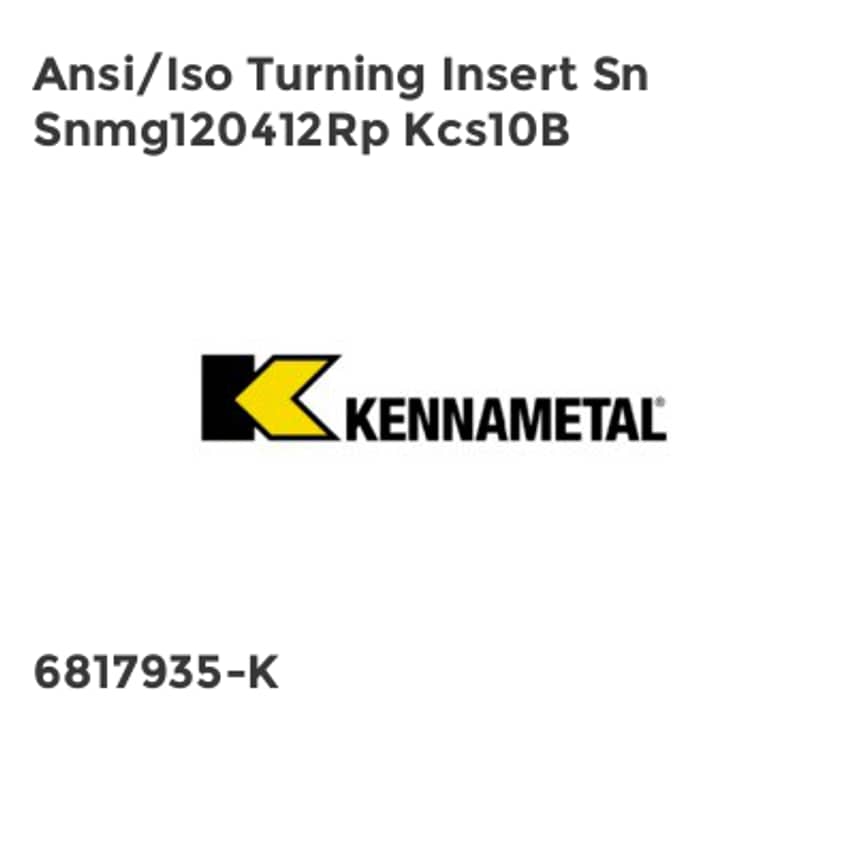Ansi/Iso Turning Insert Sn Snmg120412Rp Kcs10B