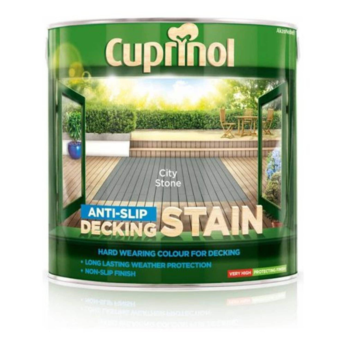 Anti Slip Decking Stain City Stone - 2.5L