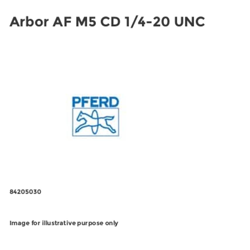 Arbor AF M5 CD 1/4-20 UNC