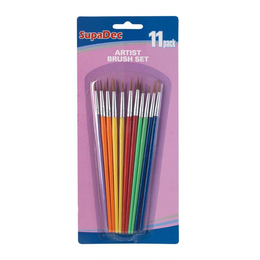 Art Brush size 1 to size 11