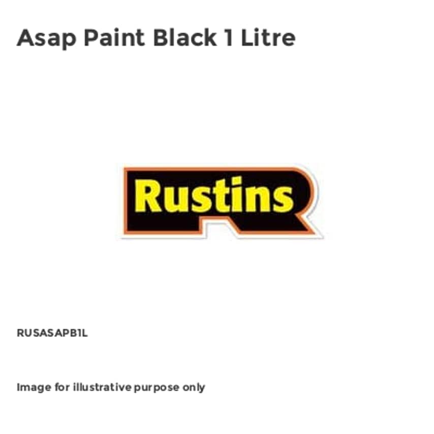 Asap Paint Black 1L - RUSASAPB1L
