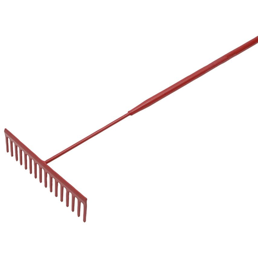 Asphalt Rake 16 Flat Teeth - Tubular Steel Shaft FAIASP