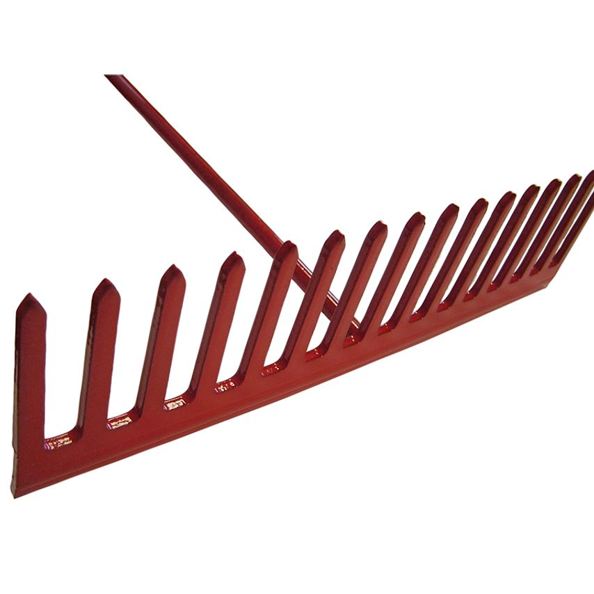 Asphalt Rake 16 Flat Teeth - Tubular Steel Shaft FAIASP