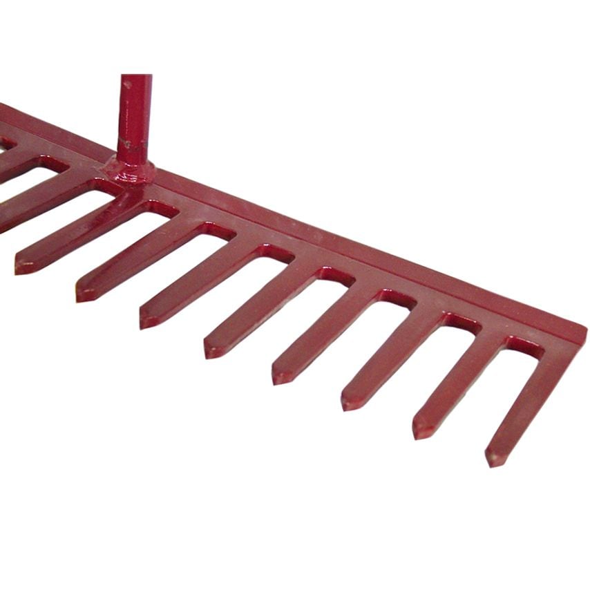 Asphalt Rake 16 Flat Teeth - Tubular Steel Shaft FAIASP