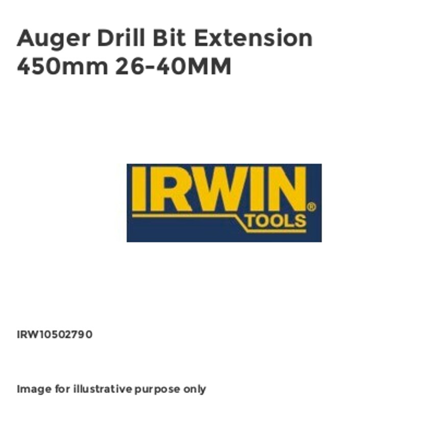 Auger Drill Bit Extension 450mm 26-40MM IRW10502790