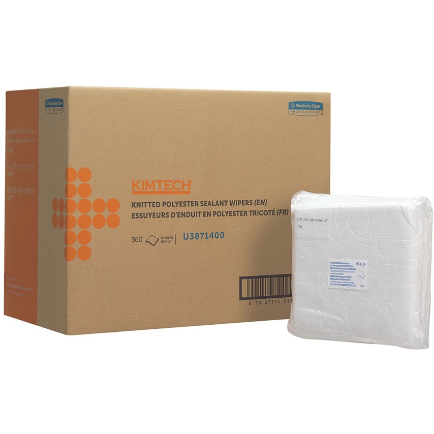 Auto Sealant Wipers Flat Sheet White (BOX-12)