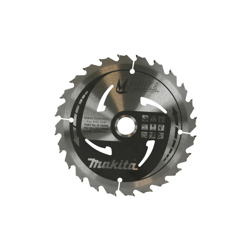 B-08006 TCT Saw Blade 165X20X24T
