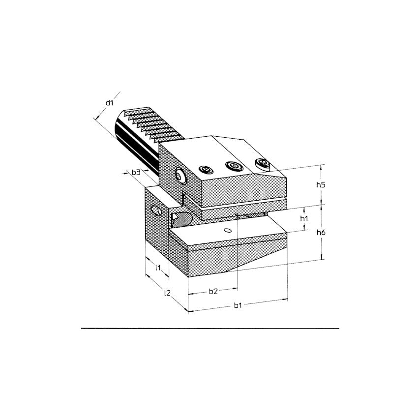 B2 30X20X40 Radial L.h. Short VDI Tool