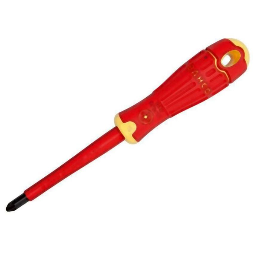 BAHCOFIT VDE Insulated Pozidriv Screwdriver PZ1 x 80mm BAH142001080