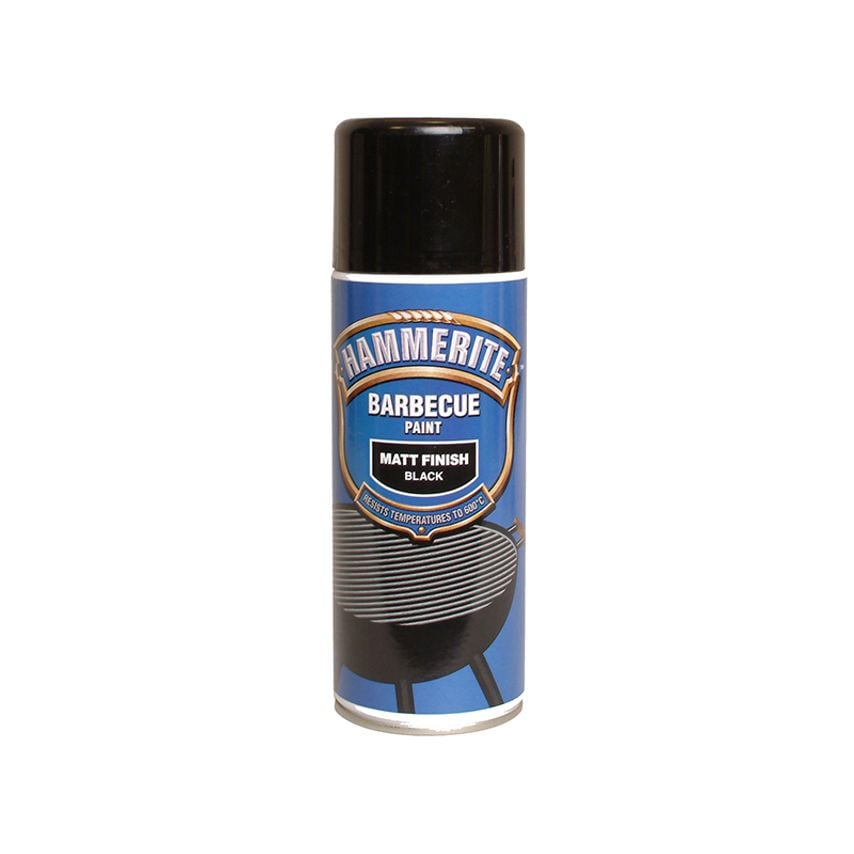 BBQ Paint Aerosol Black Matt 400ml HMMBBQBLAERO