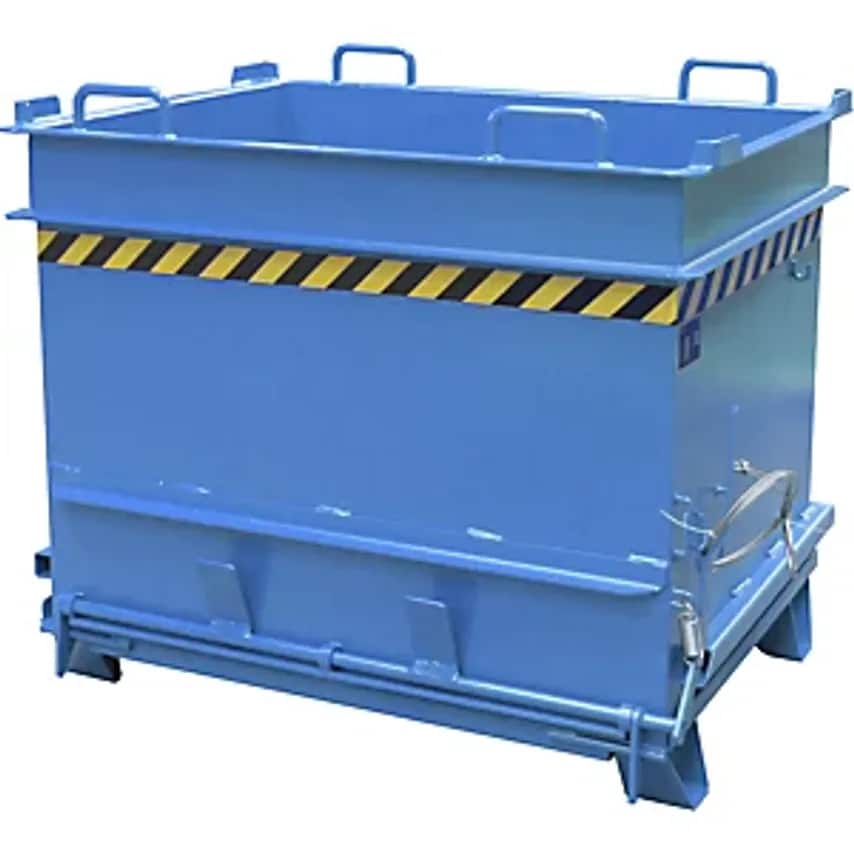 BC Construction Material Container - With Stone Clamp Release Mechanism - WxH 1310 X 1160mm, Light Blue