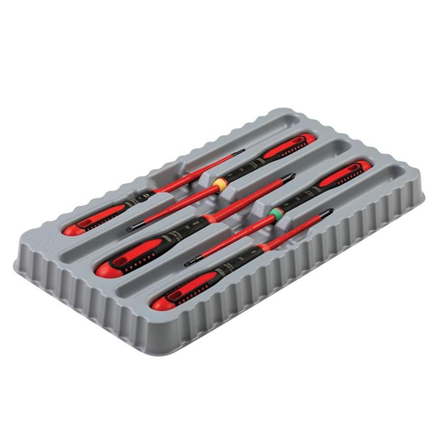 BE-9871SL ERGO Slim VDE Insulated Screwdriver Set, 5 Piece BAH9871SL