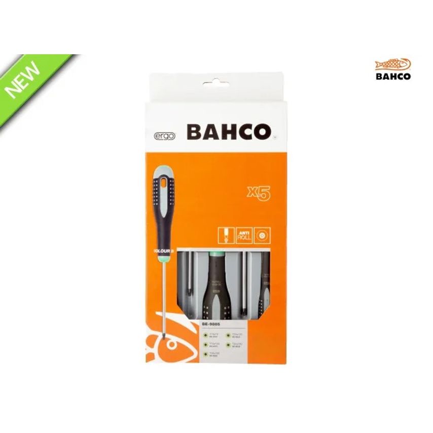 BE-9885 Ergo Screwdriver Set 5 Piece