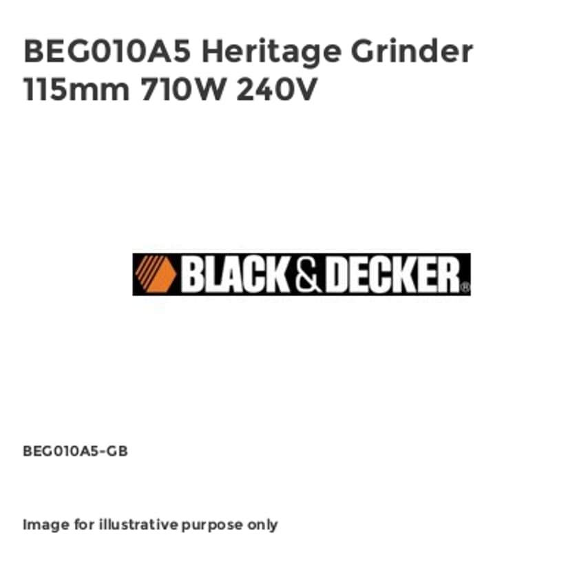 BEG010A5 Heritage Grinder 115mm 710W 240V B/DBEG010A5