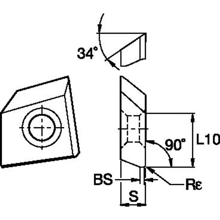 BGHX15L504ERGET Fix-Perfect 90 Insert BGHX-RGE