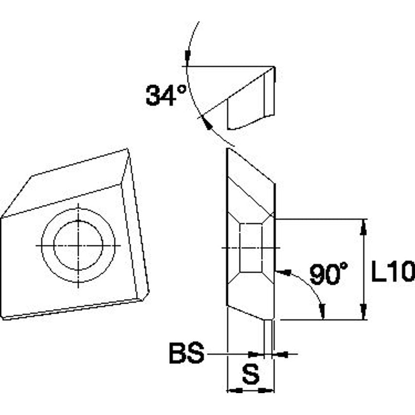 BGHX15L5PCSRLET Fix-Perfect 90 Insert BGHX-RLE