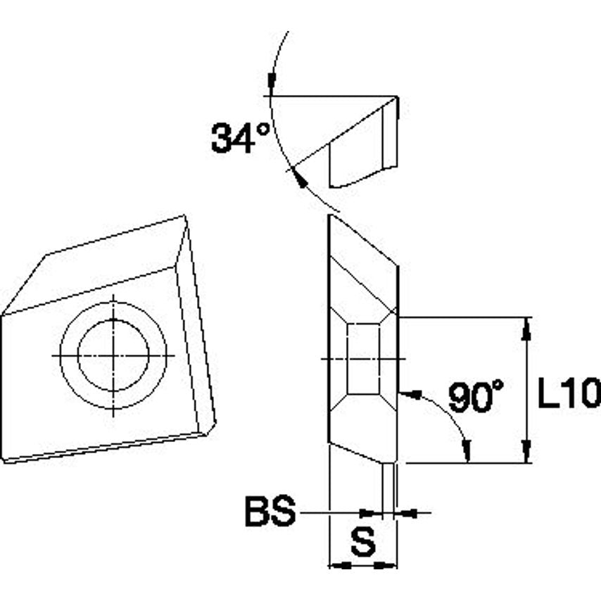 BGHX15L5PCSRLET Fix-Perfect 90 Insert BGHX-RLE