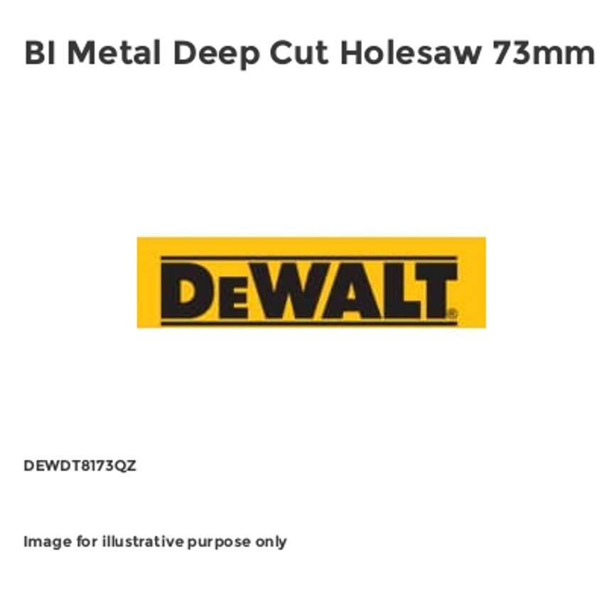 BI Metal Deep Cut Holesaw 73mm