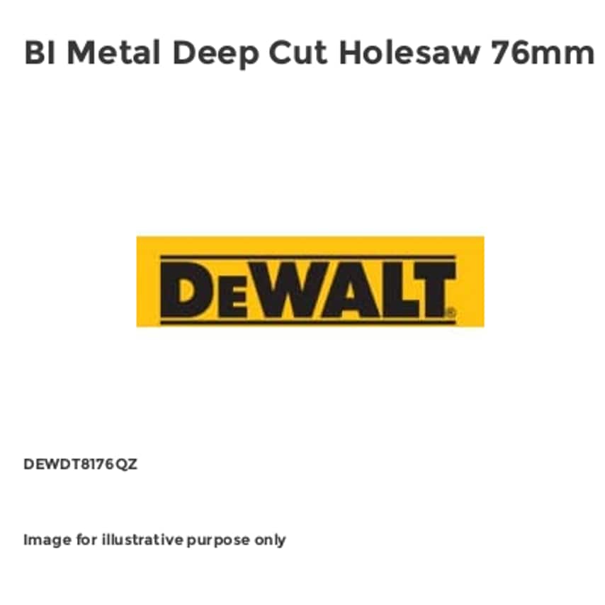 BI Metal Deep Cut Holesaw 76mm