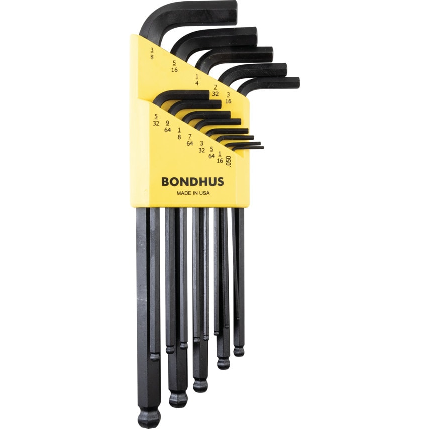 BLX13 Hexagon Ball End Key/L-Wrench Set 0.050" - 3/8" (13 Piece)