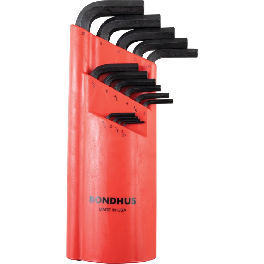 BLX15mm Metric Hex Key Set 15 Piece Black Finish