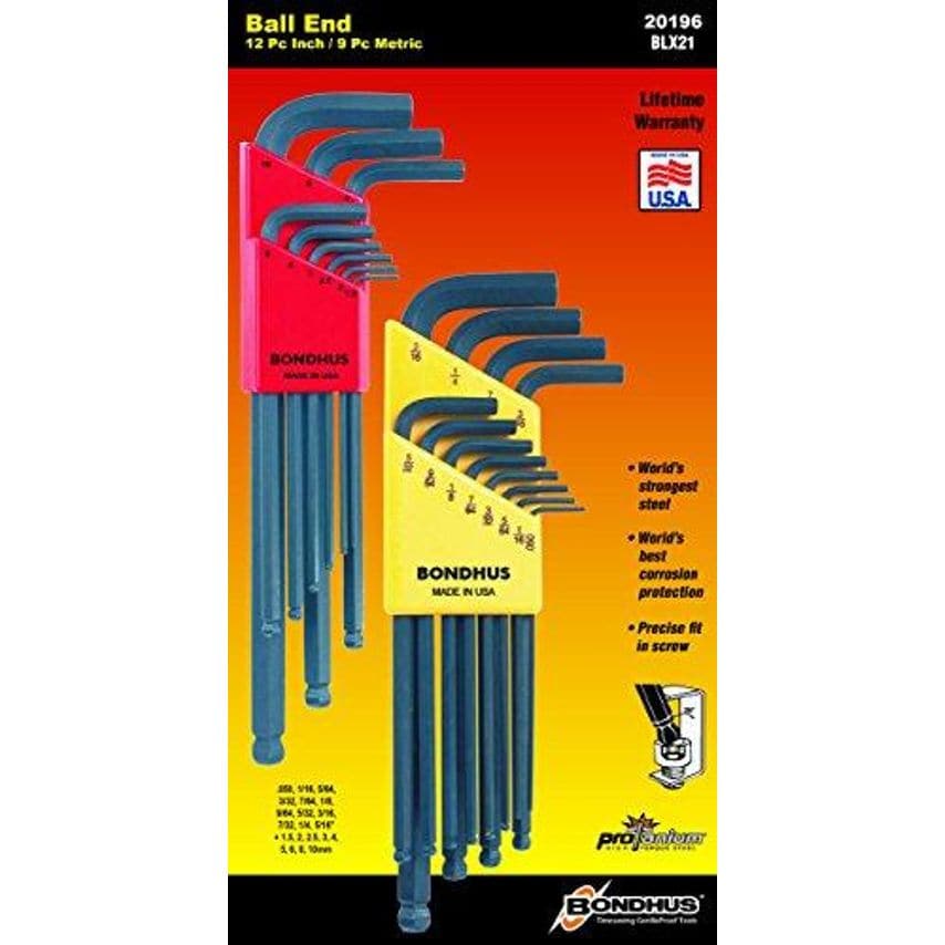 BLX21 Double Pack Ballend Hex Key Set BLX9mm & BLX12, 20196