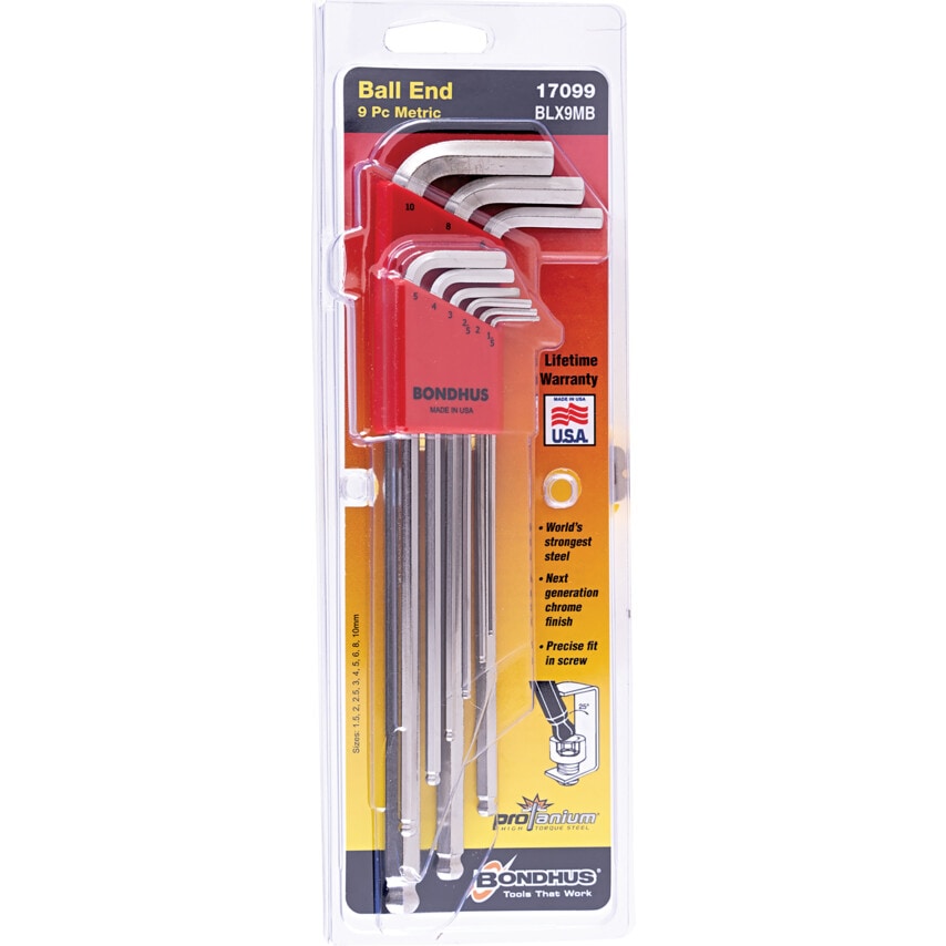 BLX9mmB Metric Hex Key Set