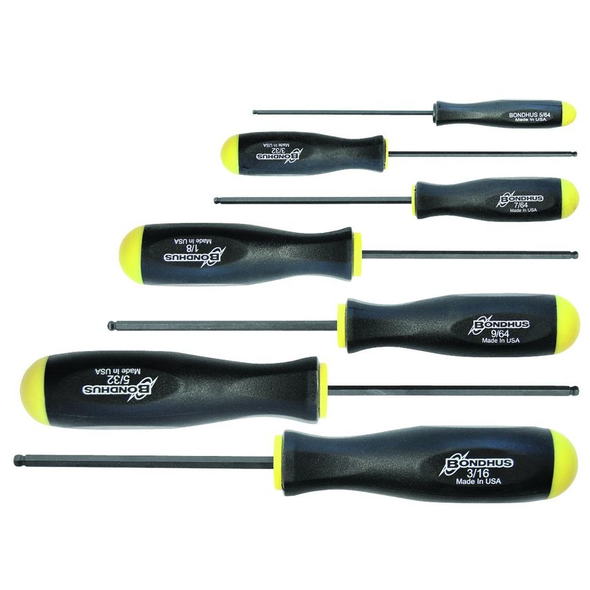 BSX7 Ball Driver Hex Set 5/64"-3/16", 10645