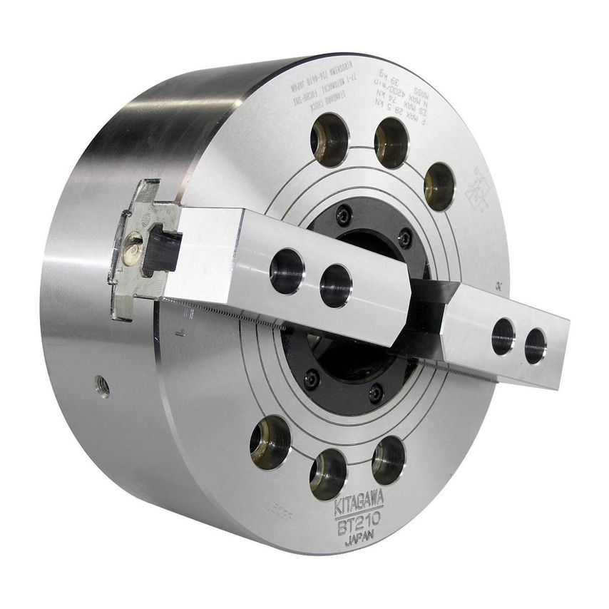 BT200 Series (with Adaptor) - Standard 2 Jaw Power Chuck with Adaptor Plate - BT15A8