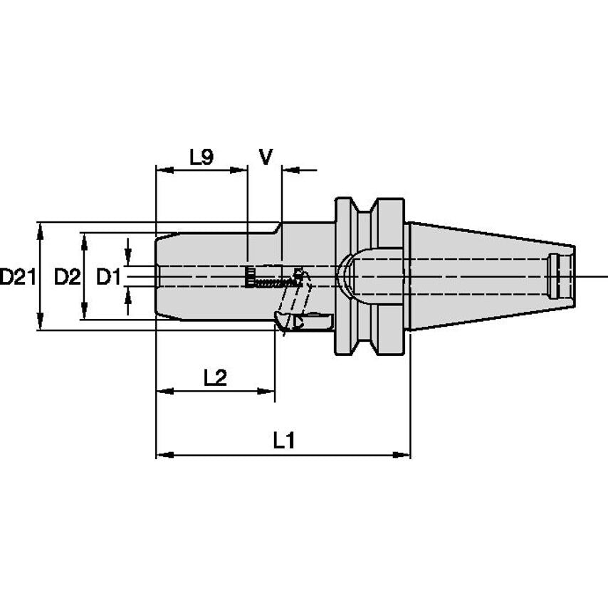 BT30HC050335 BT30 Hydraulic Chuck HP 1/2 X