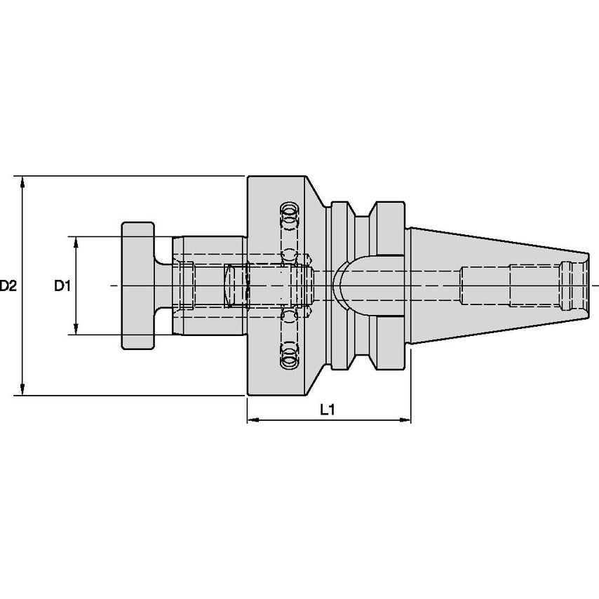 BT30SMC27045m 27mm Shell Mill Adapter Coolant - BT30