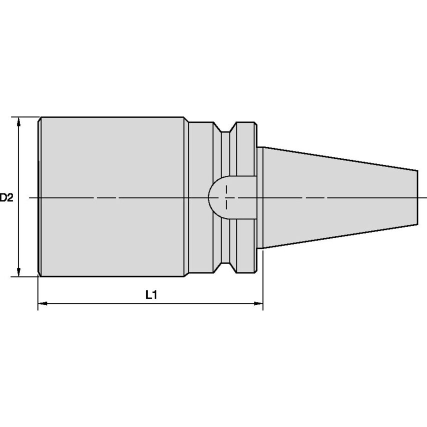 BT40BB063280m BB Bar Blank BT40 63-280