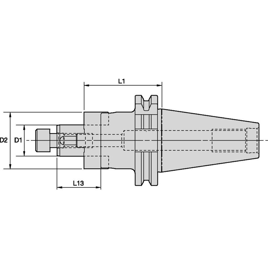 BT40CS16055m Combi Shell Mill Adapter BT40