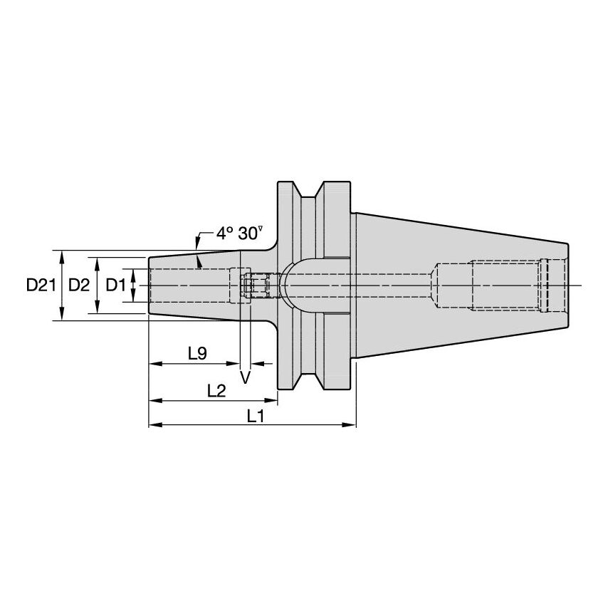 BT40TTGL25100m BT40 TT GL D=25mm L=100mm
