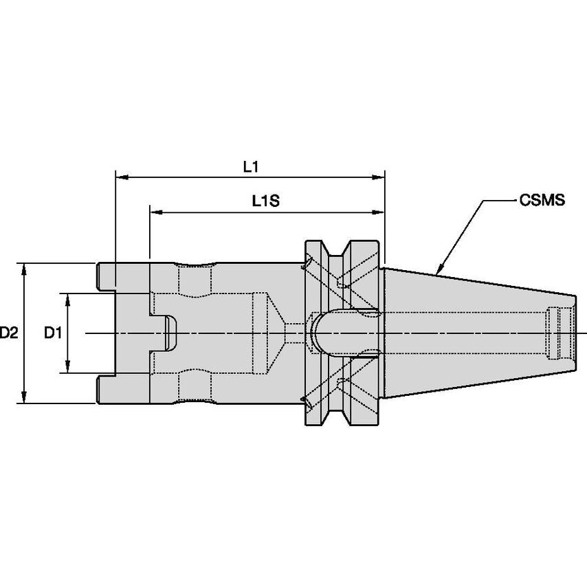 BT50BHTS32080M BT50 HTS 32MM Drill Adapter
